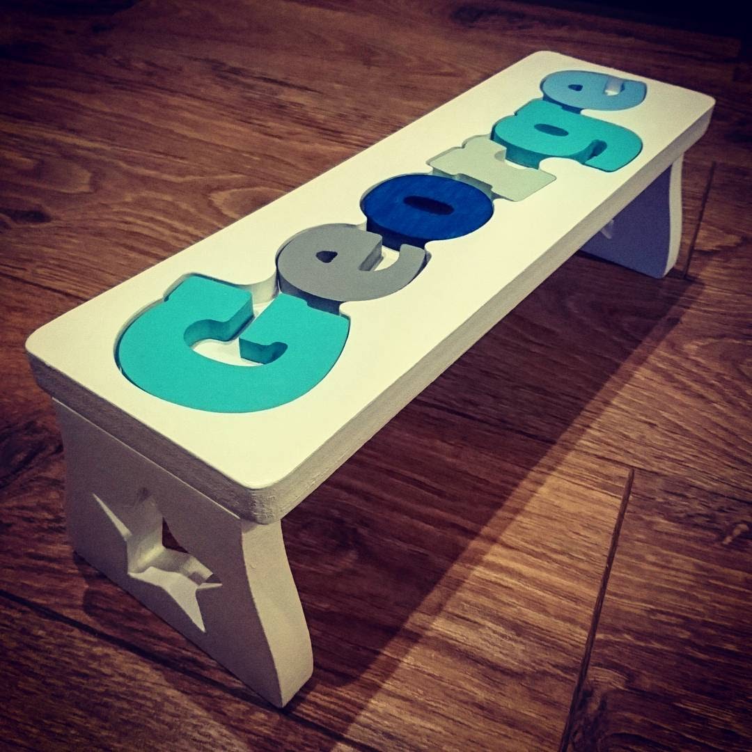 Personalised Jigsaw Bench